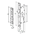 Fechadura Imab 1052 para Porta de Correr – Cromado Acetinado - Imagem 2