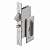 Fechadura Imab 1352 para Porta de Correr – Cromado Acetinado - Imagem 1