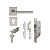 Hafele DRITTO INT Inox Escovado – Fechadura Embutida para Ambientes Modernos - Imagem 2