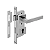 Fechadura para Porta Interna Hafele SCHILLER – Inox Fosco com Padrão Europeu - Imagem 1