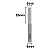 Fresa Paralela Radix 6mm 2 Cortes – Haste 6mm - Imagem 2