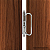 MRodrigues Dobradiça Porta Camarão 3.1/2" em Ferro – Cromado Acetinado - Imagem 2