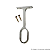 Suporte Central Cromado Blass 362 para Cabideiro Oval Fechado - Imagem 1