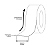 Fita de Borda Proadec Cinza Cobalto TX Berneck 65 mm x 20 m – 40188 - Imagem 2