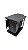 Lixeira Elite 2x15 Litros Com Tampa Fixa Preto Fosco - Imagem 1