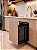 Lixeira Elite 2x15 Litros Com Tampa Fixa Preto Fosco - Imagem 2