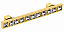 Puxador Cristal IL4410 Dourado 96mm – Italyline - Imagem 2