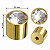 Puxador Ponto Cristal IL4430 Dourado 19mm – Italy Line - Imagem 2