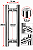 Puxador Duplo Tubular Para Porta 300mm Inox Polido AMS - Imagem 3