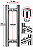 Puxador Duplo Tubular Para Porta 400mm Inox Polido AMS - Imagem 3