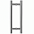 Puxador Duplo Tubular Para Porta 400mm Inox Polido AMS - Imagem 2