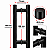 Puxador Duplo Tubular Para Porta 400mm Inox Preto Fosco AMS - Imagem 2