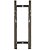 Puxador Duplo Tubular Para Porta 800mm Inox Polido AMS - Imagem 1