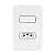 Interruptor Simples com  Tomada weg 10A - Imagem 1