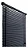 PERCIANA HORIZONTAL 1,40X1,30 M  ATLAS (PRETO) - Imagem 1