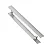 Puxador Para Porta Duplo Em Inox Planus Eco 100cm Geris Wt - Imagem 1