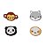 Kit com 4 mini borrachas - Animais (sortido) - Imagem 1
