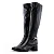 Bota Cano Longo Calçados Femininos Mississipi Bota Fem Cano Longo Salto Baixo Q8712 - Imagem 2