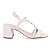 Sandalias Calçados Femininos Luz Da Lua Sandalia Fem Salto Medio 80070013 - Imagem 1