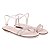 Sandalias Calçados Femininos Luz Da Lua Sandalia Fem 52210015 - Imagem 2