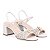 Sandalias Calçados Femininos Luz Da Lua Sandalia Fem Salto Medio 80070017 - Imagem 2