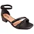 Sandalias Calçados Femininos Mississipi Sandalia Fem Salto Baixo Q7353 - Imagem 1