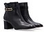 Bota Fem Luz Da Lua Cano Curto Salto Baixo 80740002 Preto - Imagem 1