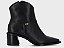 Luz Da Lua Bota Fem Cano Curto Salto Medio 80750004 Preto - Imagem 1