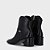 Luz Da Lua Bota Fem Cano Curto Salto Medio 80750004 Preto - Imagem 3