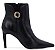 Bota Fem Luz Da Lua Cano Curto Salto Alto 80480021 Preto - Imagem 1