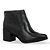 Bota Cano Curto Calçados Femininos Bottero Bota Fem Cano Curto Salto Baixo Preto 346901 - Imagem 1