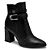 Bota Fem Mississipi Cano Curto Salto Alto Mc871 Preto - Imagem 1