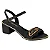 Beira Rio Sandalia Fem Salto Medio 8379258 Preto - Imagem 1