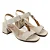 Modare Sandalia Fem Salto Baixo 7172113 Creme - Imagem 2