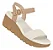 Moleca Sandalia Fem Salto Baixo 5536100 Branco Off - Imagem 2