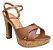 Vizzano Sandalia Fem Salto Alto  6292280 Camel - Imagem 2