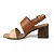 Dakota Sandalia Fem Salto Baixo Y9192 Vertuo Granola - Imagem 5