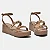 Via Marte Sandalia Anabela Fem 167024 Tan - Imagem 3