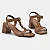 Via Marte Sandalia Fem Salto Medio 171036 Ganache - Imagem 3