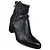 Bottero Bota Fem Cano Curto Salto Baixo 346907 Preto - Imagem 2