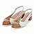 Sapato Fem Piccadilly Salto Baixo 739091 Off White - Imagem 1
