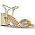 Bottero Sandalia Fem Salto Medio 373701 Dourado - Imagem 1