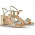 Bottero Sandalia Fem Salto Medio 373701 Dourado - Imagem 2