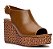 Carrano Sandalia Anabela Fem 154133 Brunette - Imagem 1