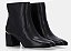 Luz Da Lua Bota Fem Cano Curto Salto Medio 80740009 Preto - Imagem 1