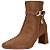 Beira Rio Bota Fem Cano Curto Salto Medio 9092101 Camel - Imagem 1