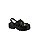 Moleca Crocs Fem Salto Baixo 5563102 Preto - Imagem 1