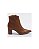 Via Marte Bota Fem Cano Curto Salto Medio 236009 Caramelo - Imagem 1