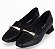 Sapato Fem Piccadilly Salto Baixo 160116 Preto - Imagem 1