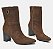 Via Marte Bota Fem Cano Longo Salto Medio 357004 Dark Camel - Imagem 1